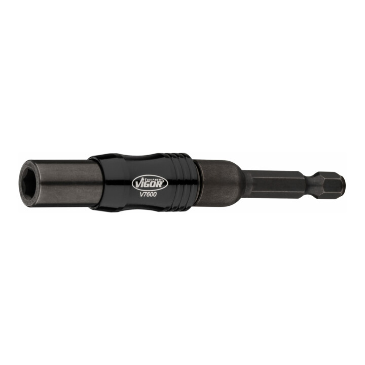 VIGOR Bithalter, mit Gelenk, V7600, 1/4 Zoll (6,3 mm) Sechskant 1/4 Zoll (6,3 mm) Sechskant 88 mm