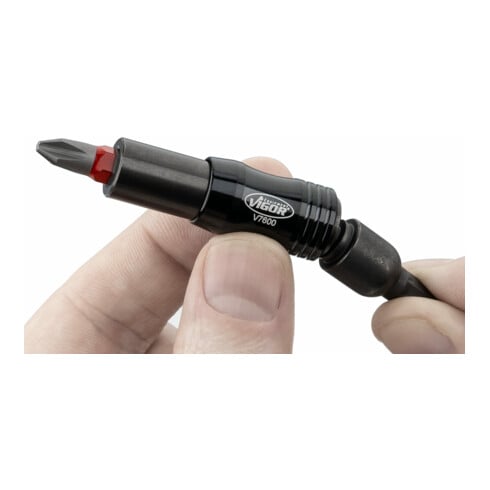 VIGOR Bithalter, mit Gelenk, V7600, 1/4 Zoll (6,3 mm) Sechskant 1/4 Zoll (6,3 mm) Sechskant 88 mm