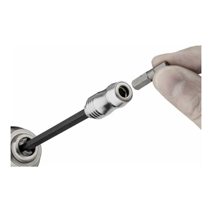 VIGOR Bithalter, mit Magnetring, lang, V7601-150, 1/4 Zoll (6,3 mm) Sechskant 1/4 Zoll (6,3 mm) Sechskant 150 mm