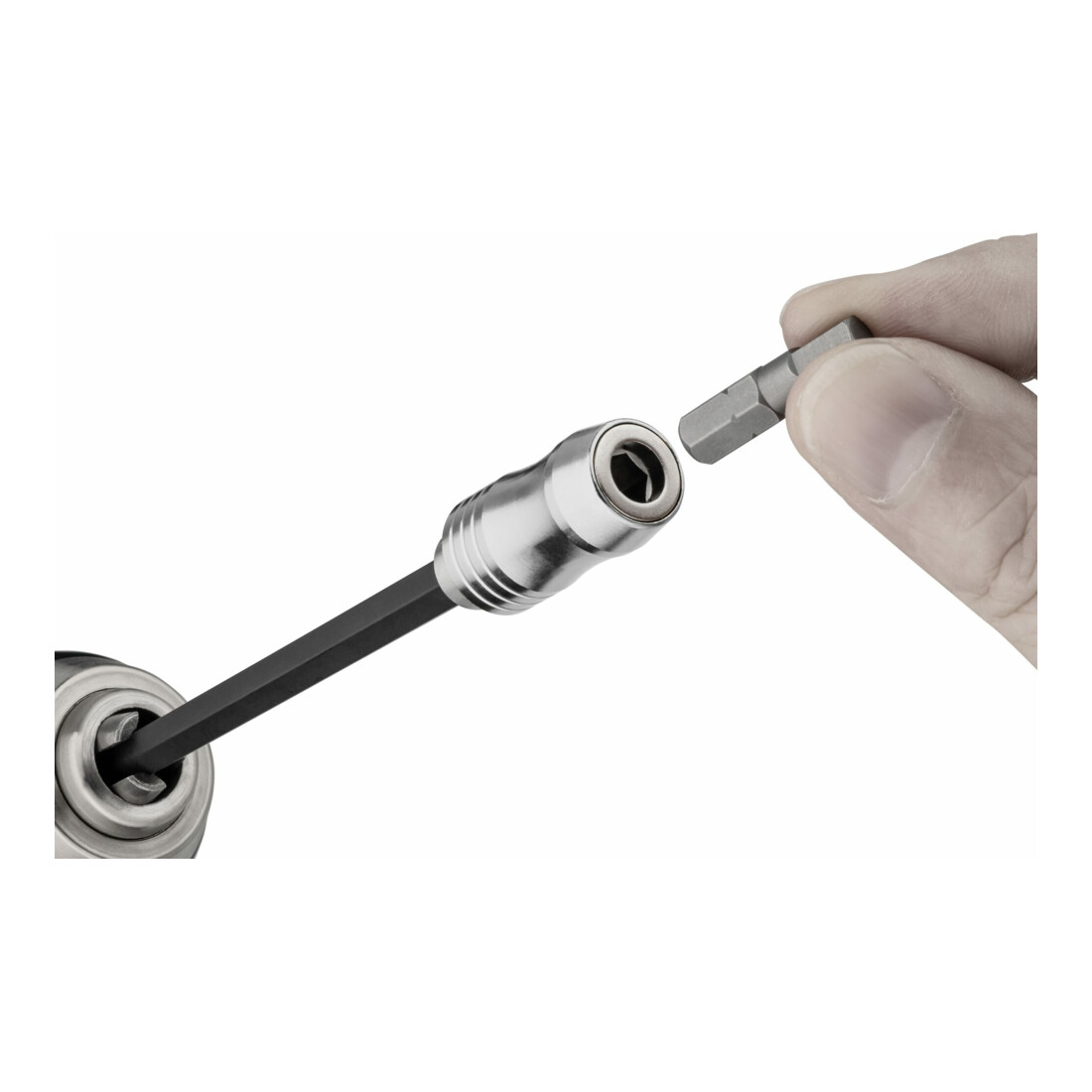 VIGOR Bithalter, mit Magnetring, lang, V7601-150, 1/4 Zoll (6,3 mm) Sechskant 1/4 Zoll (6,3 mm) Sechskant 150 mm