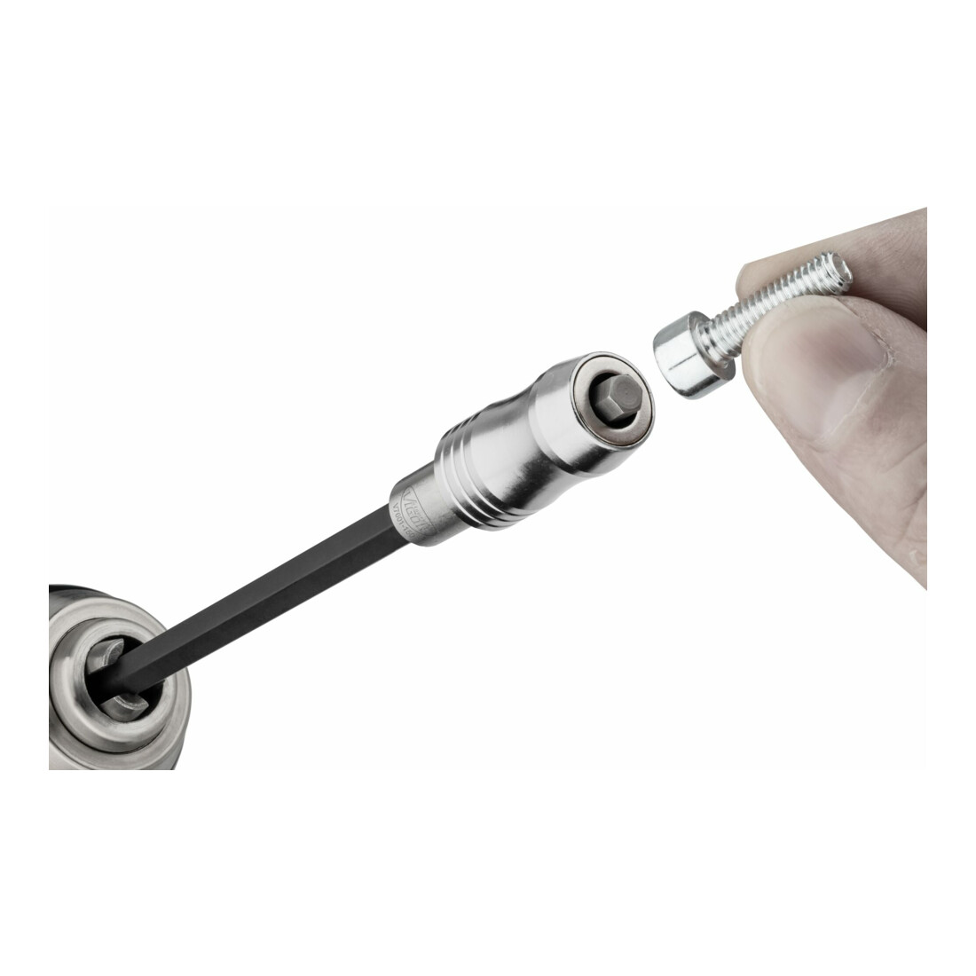VIGOR Bithalter, mit Magnetring, lang, V7601-150, 1/4 Zoll (6,3 mm) Sechskant 1/4 Zoll (6,3 mm) Sechskant 150 mm