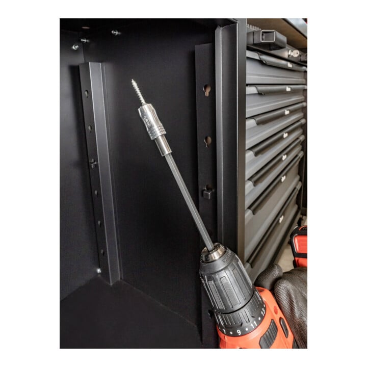VIGOR Bithalter, mit Magnetring, lang, V7601-250, 1/4 Zoll (6,3 mm) Sechskant 1/4 Zoll (6,3 mm) Sechskant 250 mm