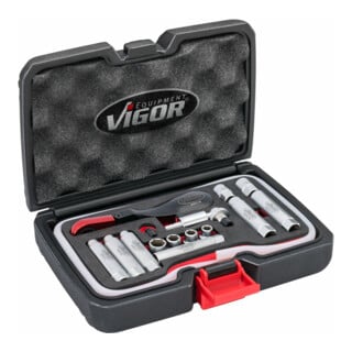 VIGOR Bremsentlüfter Komplett Satz, V7471/17, 17-teilig, 7 – 12 mm