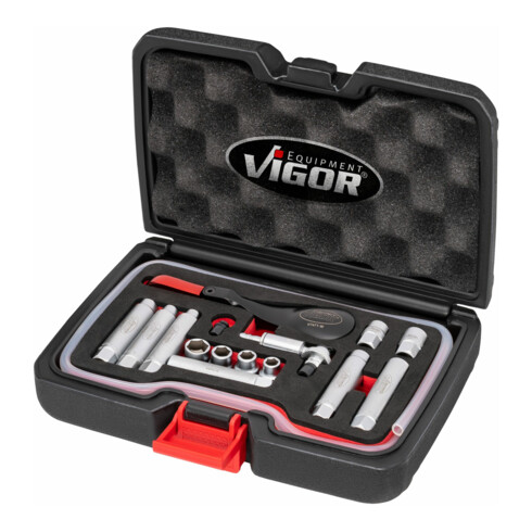 VIGOR Bremsentlüfter Komplett Satz, V7471/17, 17-teilig, 7 – 12 mm