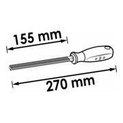 VIGOR Bremssattelfeile V5691 270 mm-4