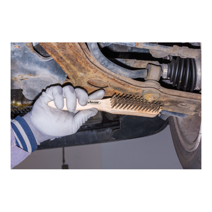 VIGOR Brosse en laiton 4 rangées V6807-4
