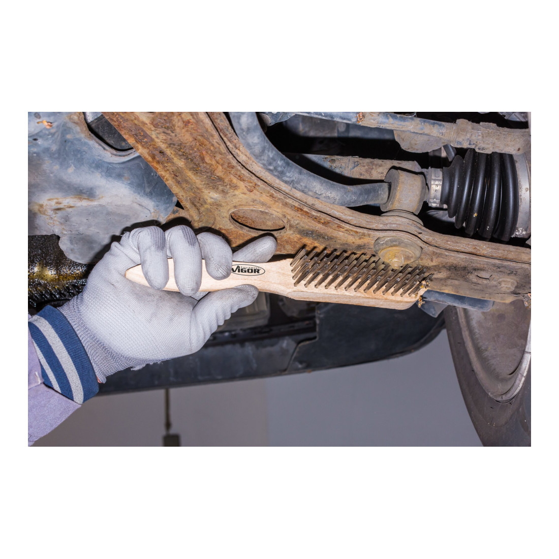 VIGOR Brosse en laiton 4 rangées V6807-4