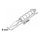 VIGOR Burin croisé V6230-7 Longueur totale : 190 mm