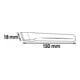 VIGOR Burin plat V1221 Longueur totale : 150 mm