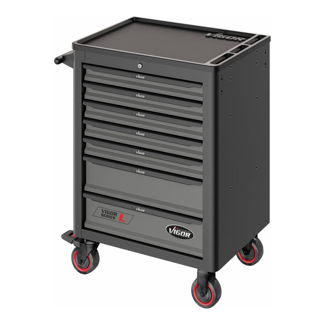 VIGOR Carrello da officina 1000 V5055, lungh. 723mm, 317pz.