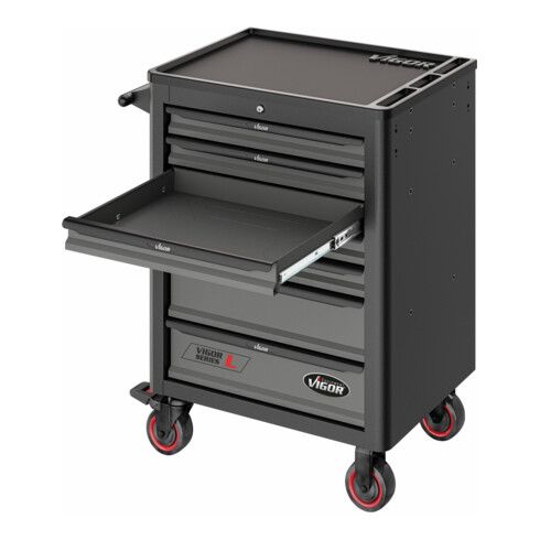 VIGOR Carrello per officina 1000 vuoto nero V1901