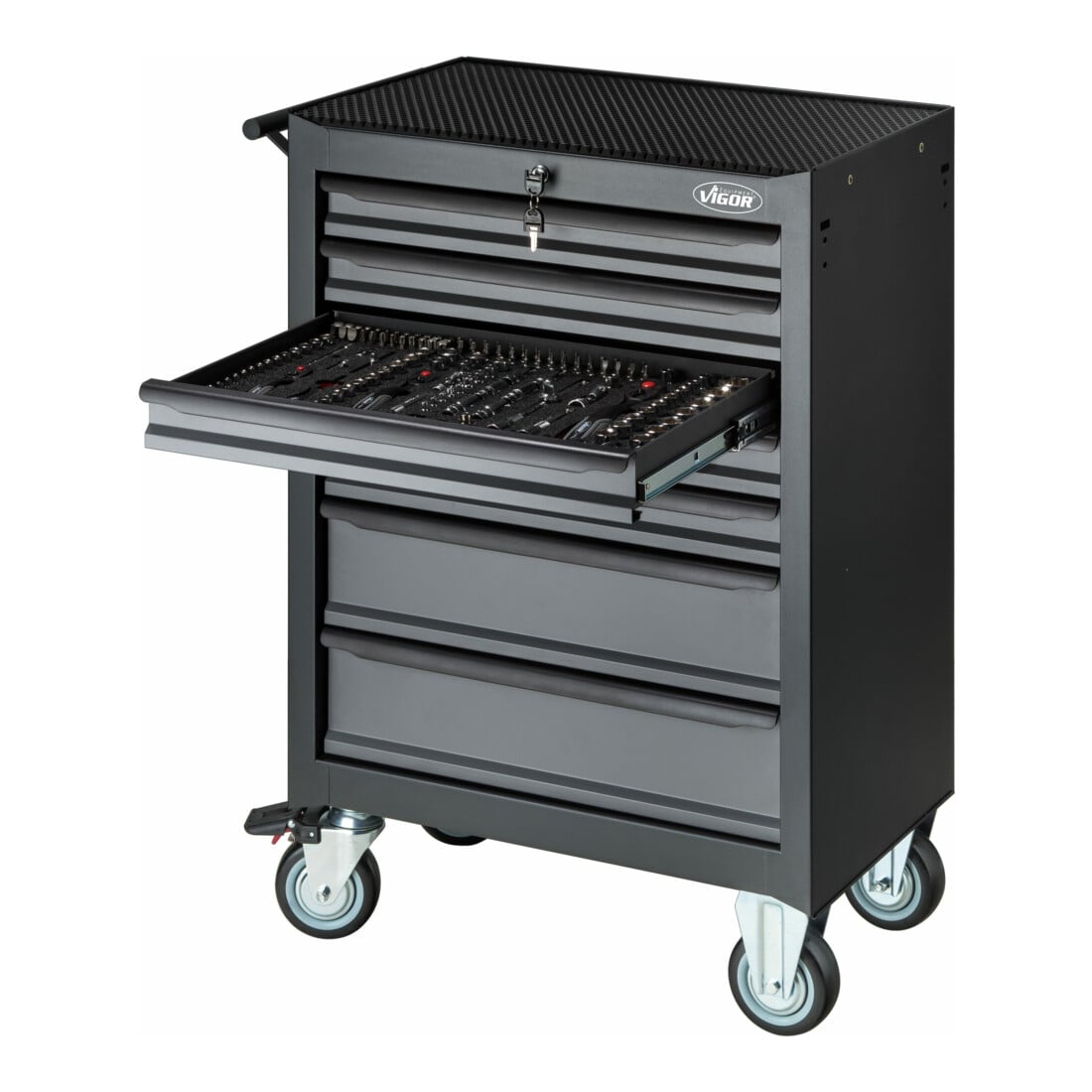 VIGOR Carrello per officina 500 N V2379N, 164pz.