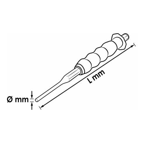 VIGOR Chasse-goupilles V6200-4 4 mm