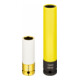 VIGOR Clé à chocs douille SW 19, 150 mm V5931 ∙ Carré creux 12,5 mm (1/2 pouce) ∙ Profil hexagonal extérieur ∙ 19 ∙ Longueur totale : 150 mm