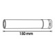 VIGOR Clé à chocs douille SW 19, 150 mm V5931 ∙ Carré creux 12,5 mm (1/2 pouce) ∙ Profil hexagonal extérieur ∙ 19 ∙ Longueur totale : 150 mm-5