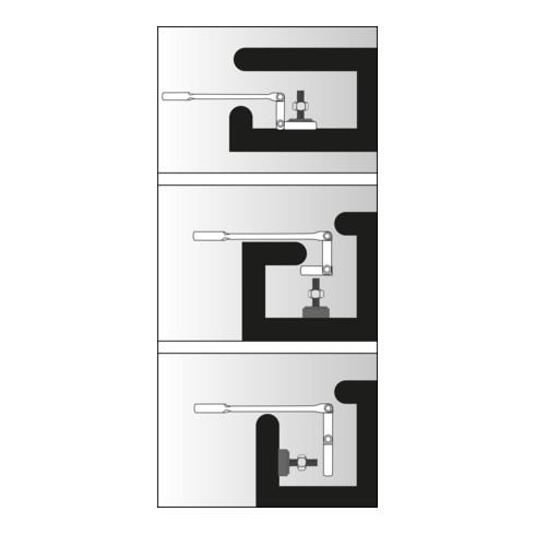 VIGOR Clé à cliquet double articulée V6752-14 14