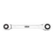 VIGOR Clé à cliquet double V2705 10 x 13 17 x 19 L totale : 220 mm