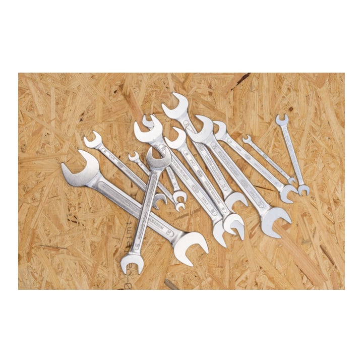 VIGOR Clé à fourche double V1461N-10X11 Profil hexagonal extérieur 10 × 11 mm