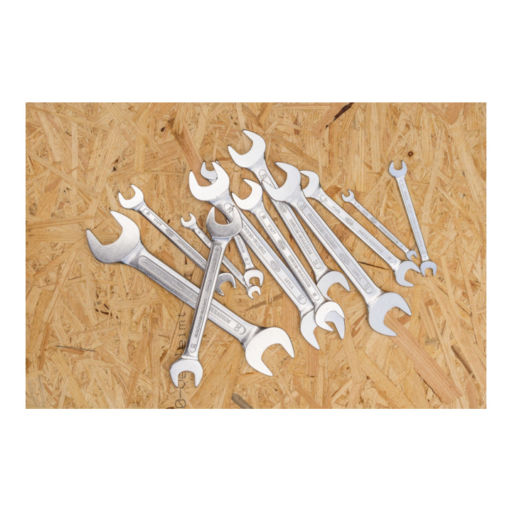 VIGOR Clé à fourche double V1461N-8X9 Profil hexagonal extérieur 8 x 9 mm