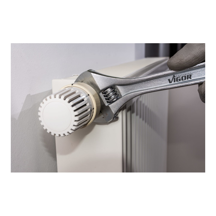 VIGOR Clé à molette réglable 0–33 mm V6049