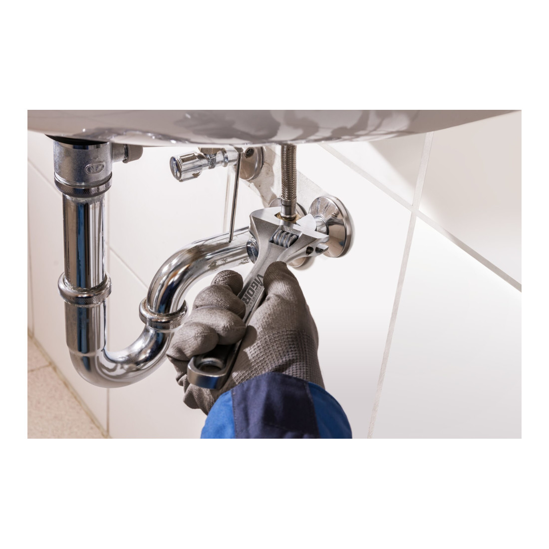 VIGOR Clé à molette réglable 0–33 mm V6049