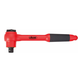 VIGOR Cliquet à carré creux extérieur 12,5 mm (1/2") VDE V3342, L 255 mm