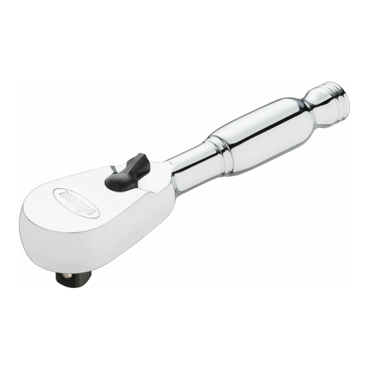 VIGOR Cliquet à denture fine à inversion courte V4944-XS Carré massif 6,3 mm (1/4 pouce) 95 mm