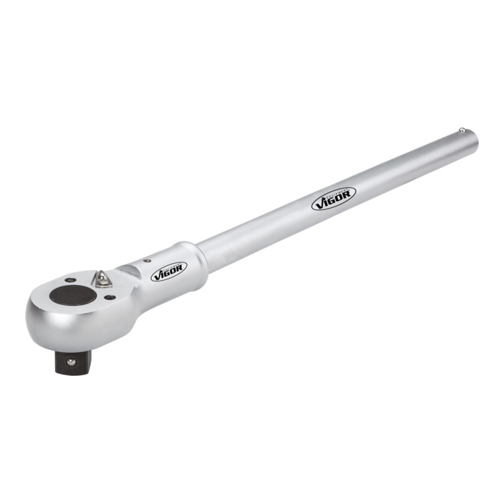 VIGOR Cliquet réversible extérieur carré 25 mm (1 pouce) V3372, carré massif 25 mm, longueur totale 170 mm