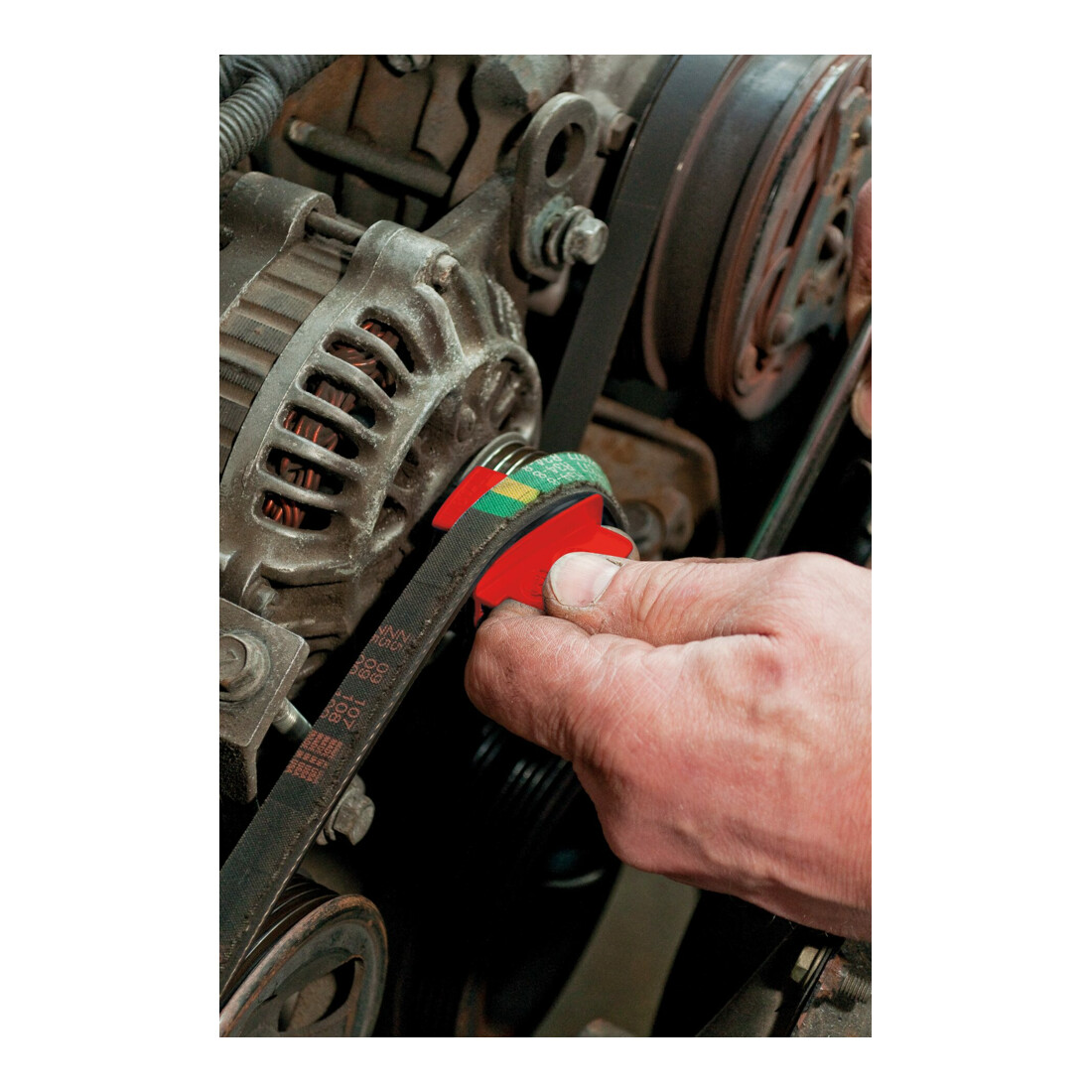 VIGOR Courroie trapézoïdale crantée V3571, 2 outils