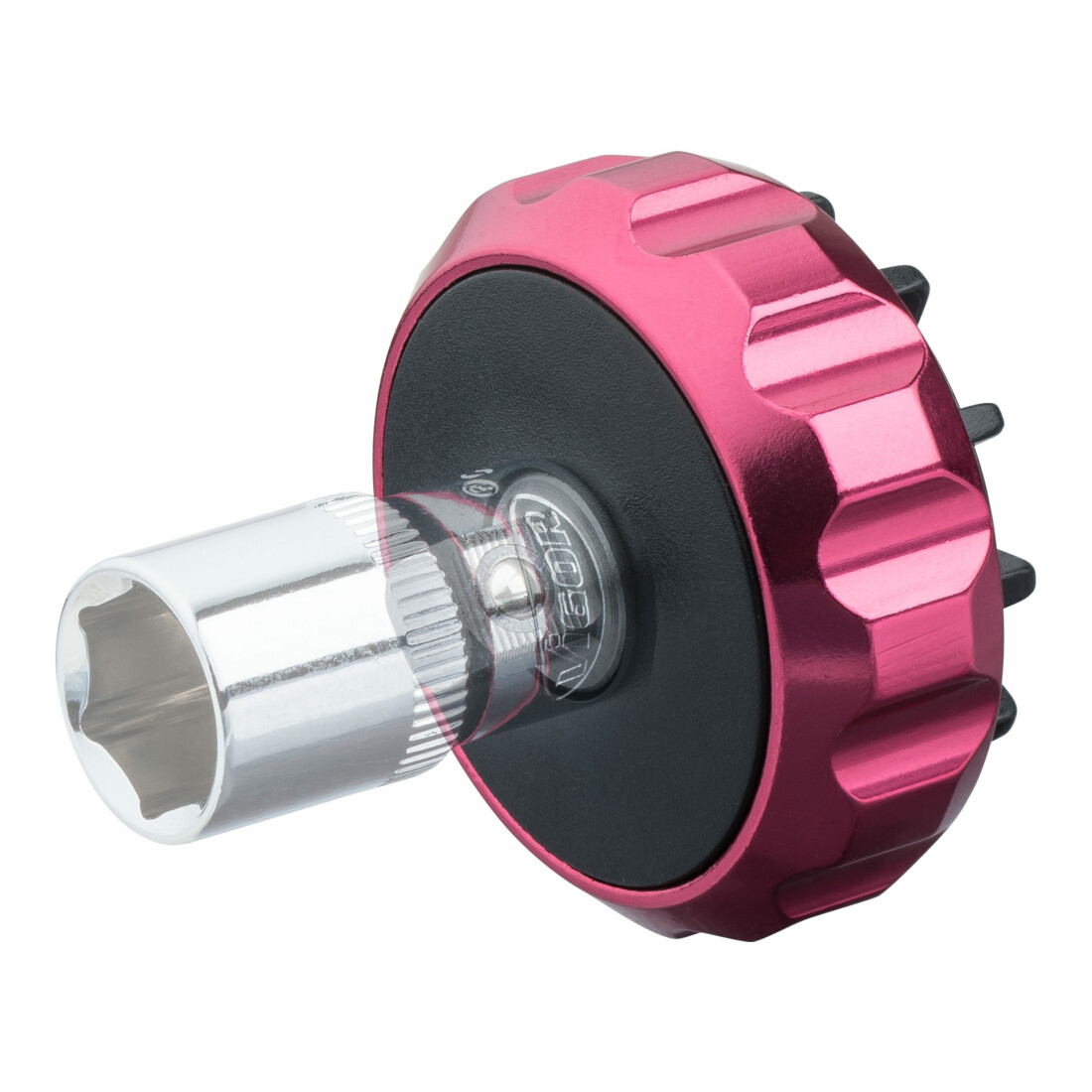 VIGOR Cricchetto reversibile V2941 quadro di manovra esterno 6,3 = 1/4", azionamento esagonale interno 6,3 = 1/4", quadro pieno 6,3 mm (1/4"), esagono cavo 6,3 (1/4"), L=29 mm