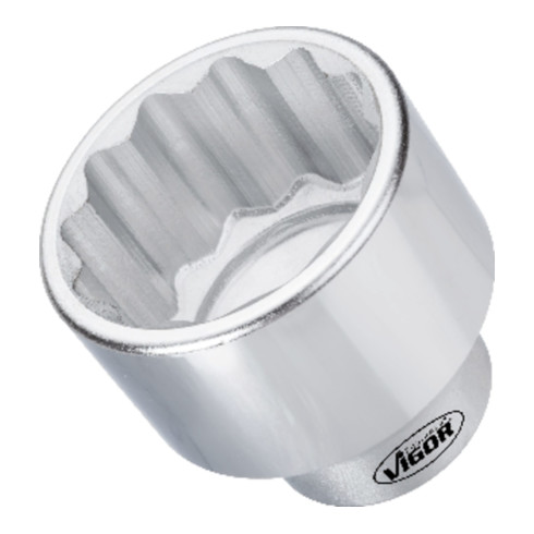 VIGOR Doppel-Sechskant Steckschlüssel-Einsatz V3377N Vierkant hohl 25 mm (1 Zoll) Außen-Doppel-Sechskant Profil 60