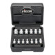 VIGOR Doppelsechskant Steckschlüssel Satz, V7514/13, 1/4 Zoll (6,3 mm) Vierkant, Außen Doppelsechskant Profil, 13-teilig, 4 – 14 mm-5