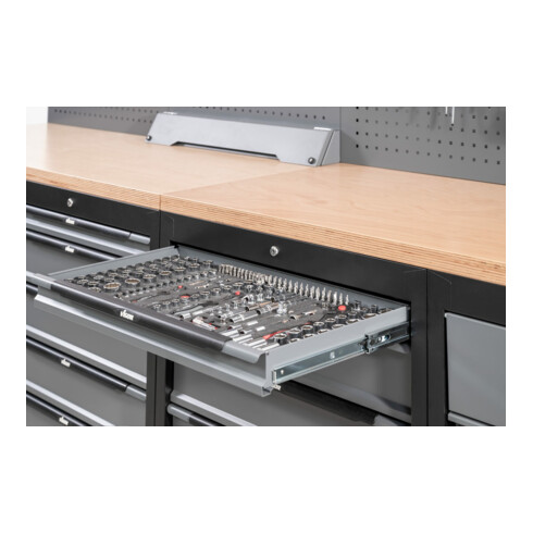 VIGOR Doppelsechskant-Steckschlüssel Satz, V7520, 42-teilig, 4 – 32 mm