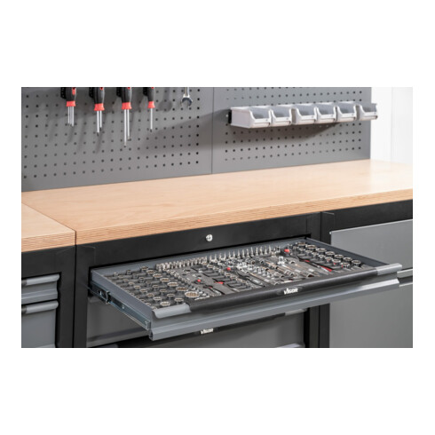 VIGOR Doppelsechskant-Steckschlüssel Satz, V7520, 42-teilig, 4 – 32 mm