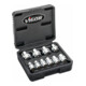 VIGOR Doppelsechskant Steckschlüssel Satz, V7538/10, 3/8 Zoll (10 mm) Vierkant, Außen Doppelsechskant Profil, 10-teilig, 10 – 19 mm-1