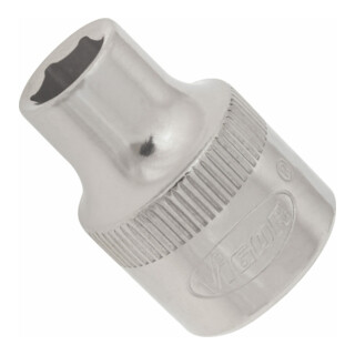 VIGOR Douille à cliquet 10 mm carré intérieur = embout 3/8" profil hexagonal extérieur