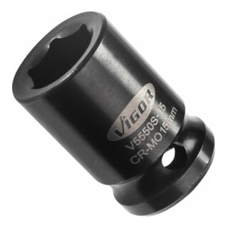 VIGOR Douille à carré creux V5550S 12,5 mm (1/2 pouce) hexagone extérieur