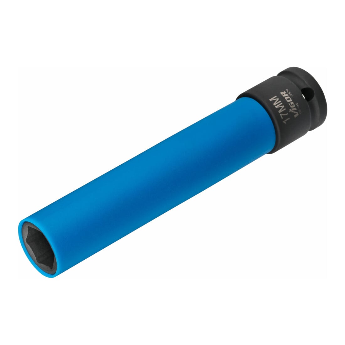 VIGOR Douille à chocs SW 17, 150 mm V5930 ∙ Carré creux 12,5 mm (1/2 pouce) ∙ Profil hexagonal extérieur ∙ 17 ∙ Longueur totale : 150 mm