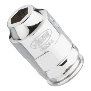 VIGOR Douille à cliquet extra-plate V5202-5 Carré creux 6,3 mm (1/4 pouce) Profil hexagonal extérieur 5