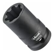 VIGOR Douille à cliquet V6633 Carré (1/2 pouce) Profil rainuré