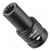 VIGOR Douille à cliquet V6635 Carré (1/2 pouce) Profil rainuré