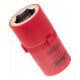 VIGOR Douille à cliquet VDE 12,5 mm (1/2") carré creux, profil hexagonal 17 mm, L 55 mm V3335-1