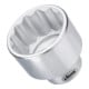 VIGOR Douille à empreinte carrée 25 mm (1") avec profil double six pans intérieur XZN V3375N, longueur 75 mm