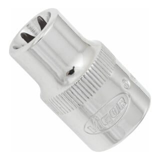 VIGOR carré 10 = clé à douille TX 3/8" Insert de clé à douille TX externe Profil TX externe