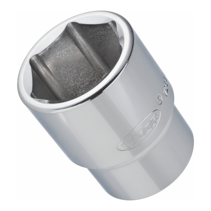 VIGOR Douille à prise carrée 20 = 3/4 pouce, profil hexagonal intérieur V2328N, 20 mm creux, 50 mm L