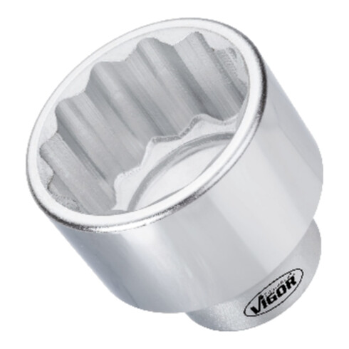 VIGOR Douille double hexagonale V3377N carré creux 25 mm (1 pouce) profil double hexagonal extérieur 60