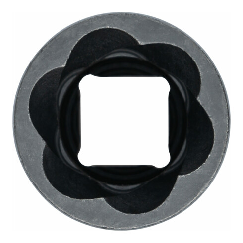 VIGOR Douille extracteur à rainure hélicoïdale carré creux 12,5 mm (1/2") V3742, L totale 34 mm