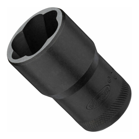 VIGOR Douille extracteur à rainure hélicoïdale intérieur carré 12,5 mm (1/2") V3743, longueur 34 mm