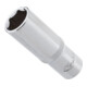 VIGOR Douille longue 1/2" carré creux 12,5 mm, profil hexagonal extérieur V2586N, 77 mm