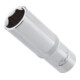 VIGOR Douille longue 12,5 mm (1/2") carré creux, profil hexagonal extérieur V2585N, 14 mm, L 77 mm